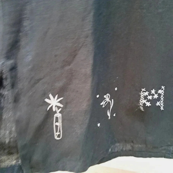 Uniform John Paul Richard Sandwashed Linen Dress Long Maxi Black Sleeveless Size - Picture 6 of 14